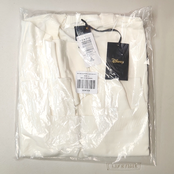 ❤️NWT VINTAGE TORRID CARDIGAN - DISNEY MINNIE MOUSE - AMERICANA SHRUG SWEATER - Picture 4 of 10